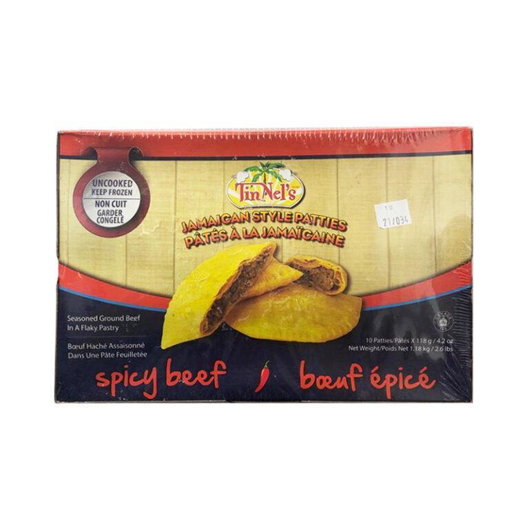 Tinnels Jamaican Spicy Beef Patties Uncooked 10pc Spice Centre